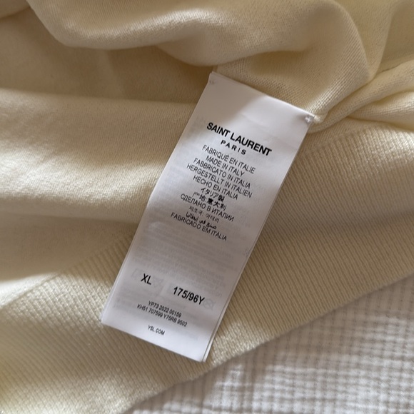 Saint Laurent Cream Turtleneck Sweater NWT - Picture 3 of 4